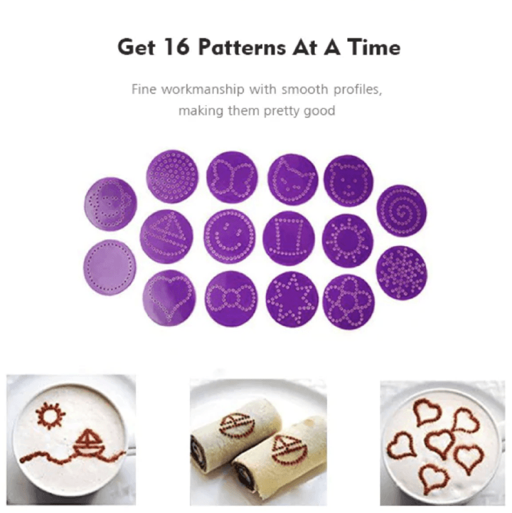 Art Stencils Coffee Pastry Spoon