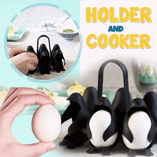 Penguin-Shaped Egg Boils Holder