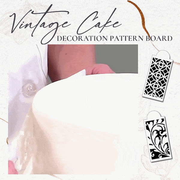 Vintage Cake Decoration Pattern Board