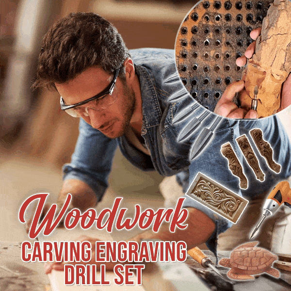 Woodwork Carving Engraving Drill Set