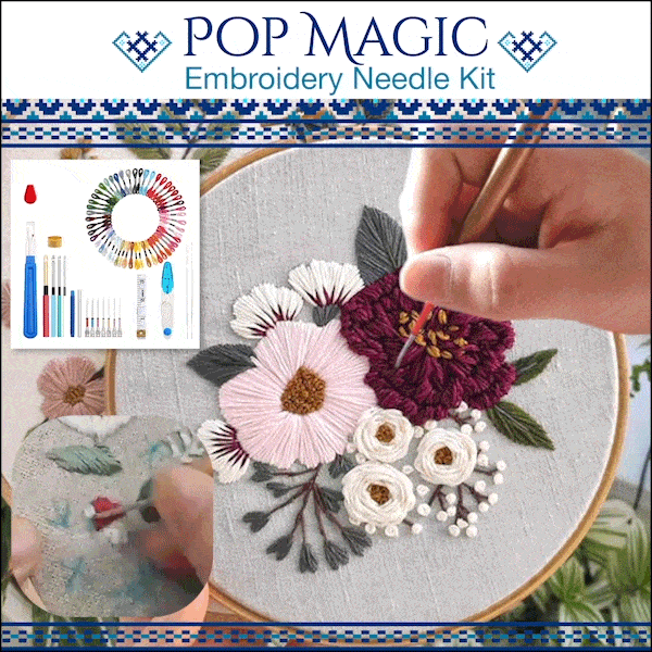 Pop Magic Embroidery Needle Kit