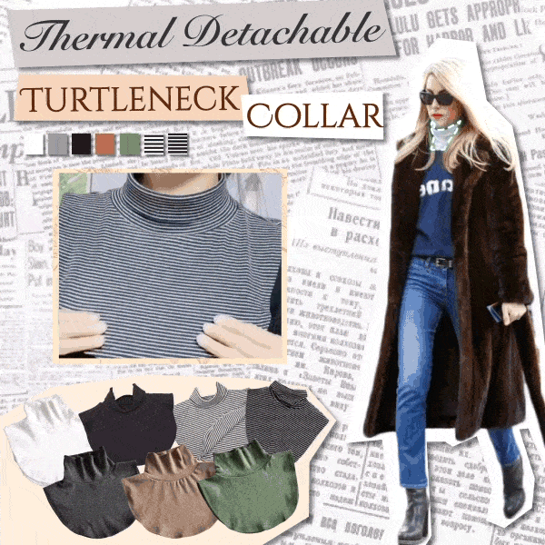 Thermal Detachable Turtleneck Collar