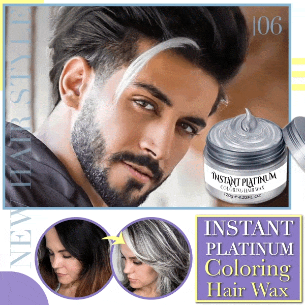 Instant Platinum Coloring Hair Wax