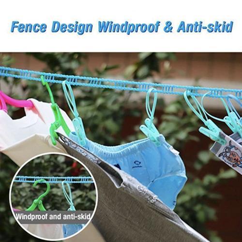 Portable Non-Slip Windproof Clothesline