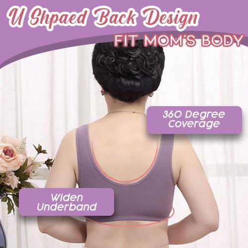 Front Button Wireless Gathering Bra