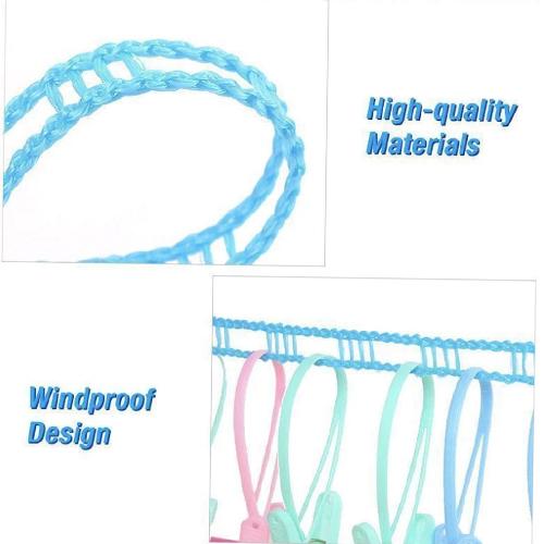 Portable Non-Slip Windproof Clothesline