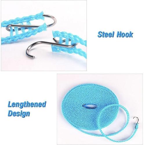 Portable Non-Slip Windproof Clothesline