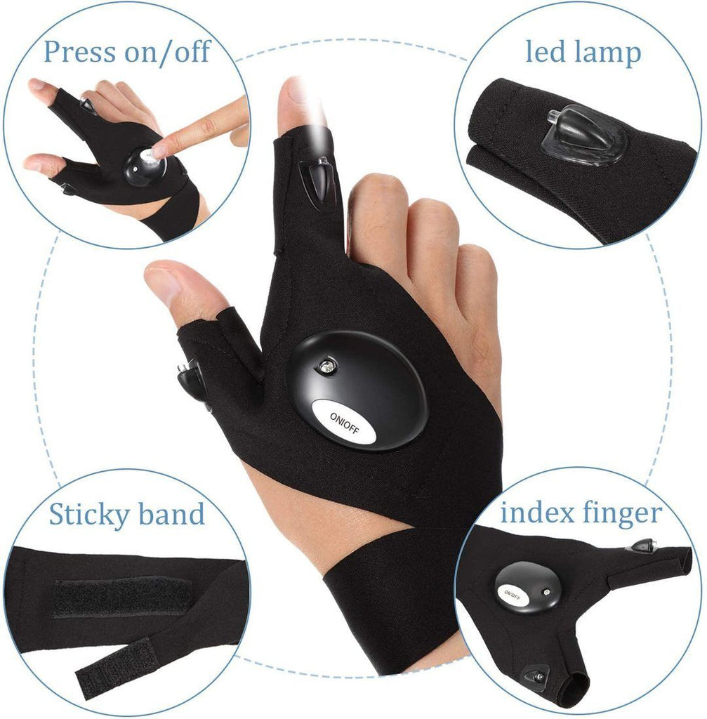 Flashlight Water-Resistant Gloves