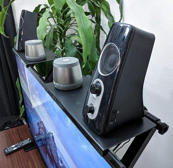 Adjustable Screen Top Shelf