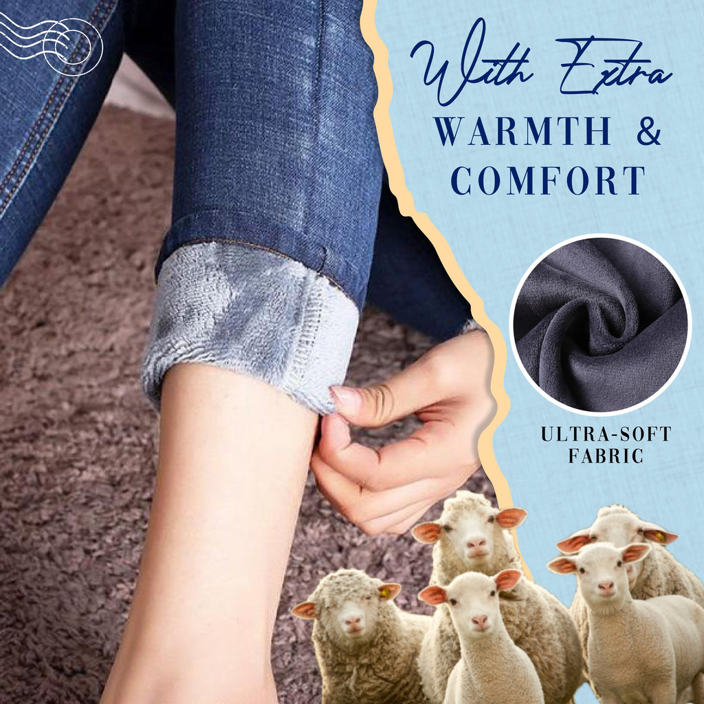Thermal Fleece Denim Jeans
