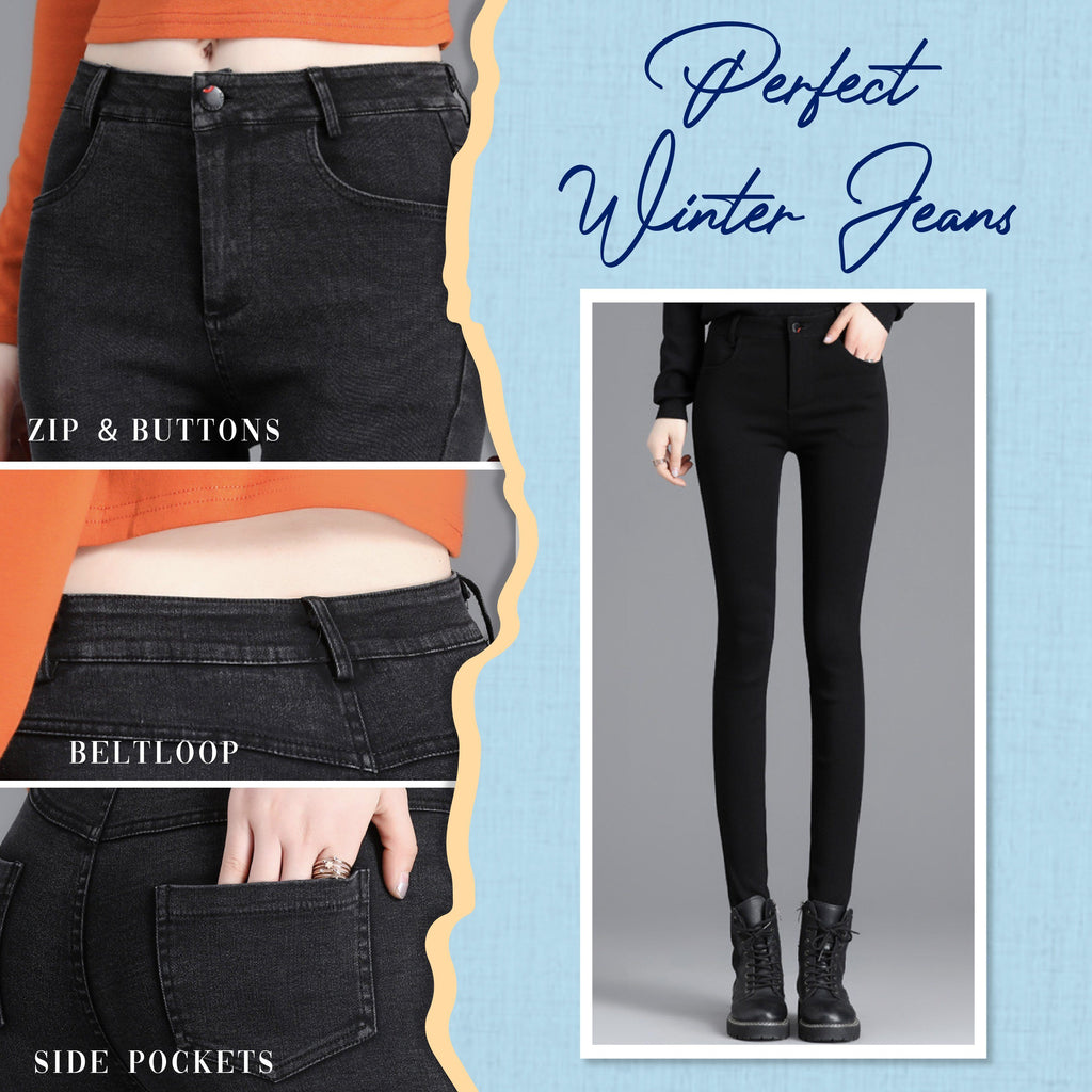 Thermal Fleece Denim Jeans