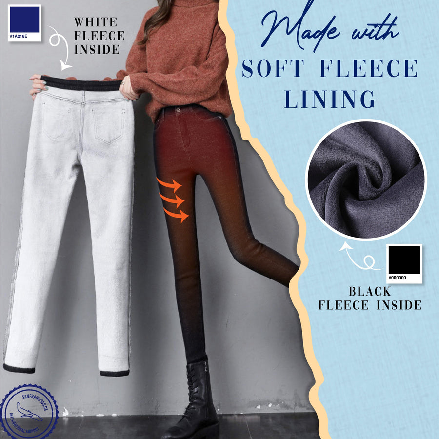 Thermal Fleece Denim Jeans