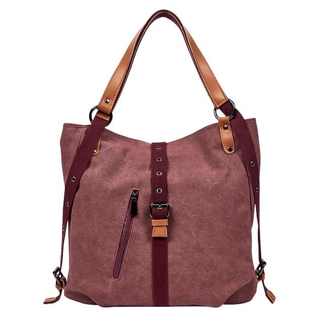 Aline™ Canvas Backpack-Shoulder Bag With Extra Large Capacity
