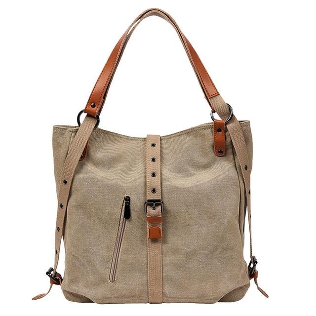Aline™ Canvas Backpack-Shoulder Bag With Extra Large Capacity