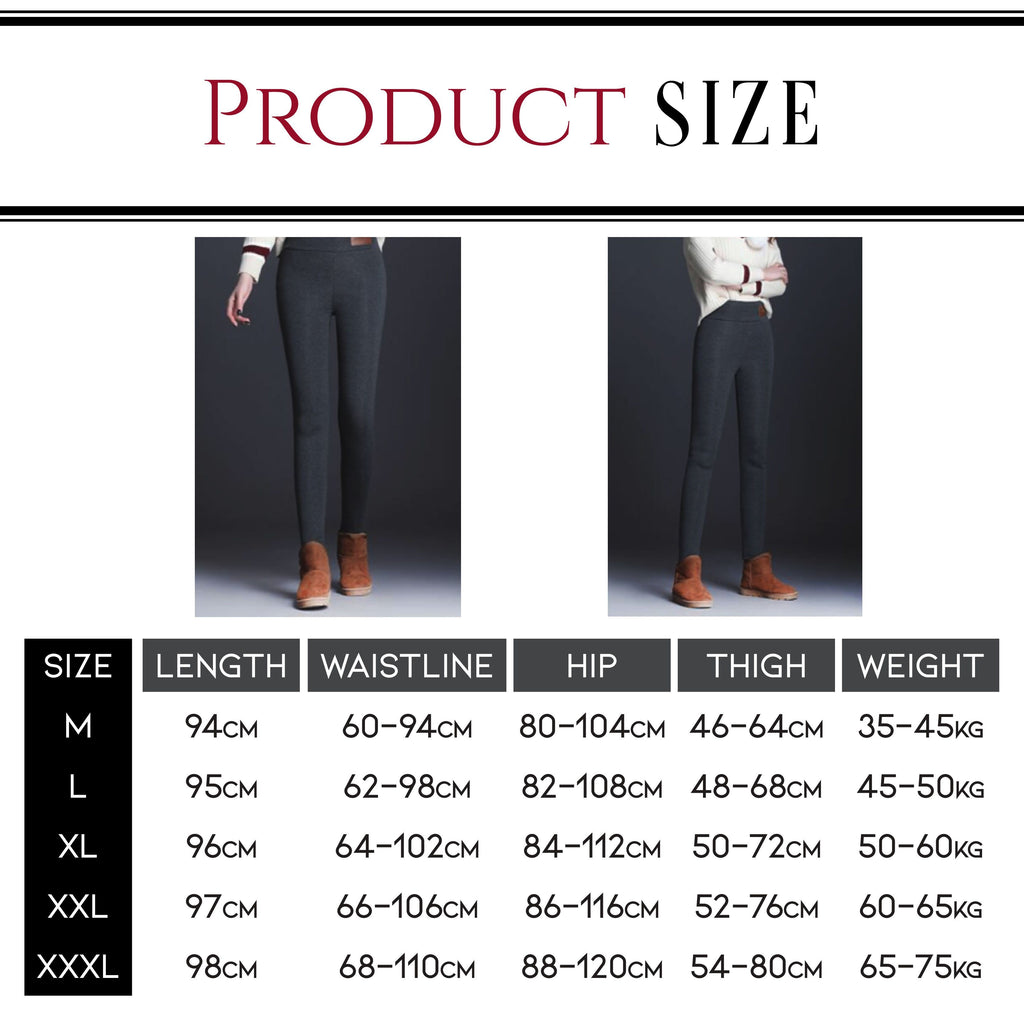 Winter Extra Warm Thick Cashmere Tight Pants