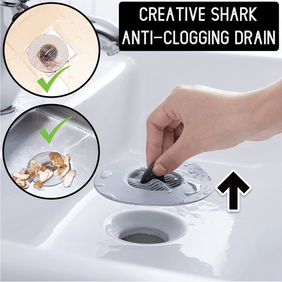 Creative Shark Anti-Clogging Drain - 3PCS